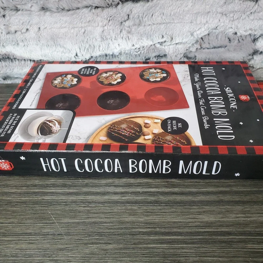 6 Hole Semi-Sphere Round Silicone Mold Hot Chocolate Bombs‎ Cake Baking Tool